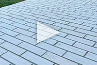Видео. Клинкерная ригельная брусчатка Weissklinker (240x30x71)